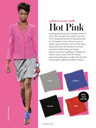 It's popular on clothing, bakery decorations, and flowers, but using a food coloring such as blue, violet, green, or even brown will darken your pink, making it into a hot. Hot Pink Instyle Color Crash Course Colour Combinations Fashion Instyle Magazine