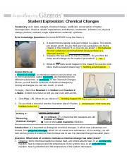 But how can you tell if a chemical change has occurred? Copy Of Chemical Changes Virtual Lab Docx Student Exploration Chemical Changes Vocabulary Acid Base Catalyst Chemical Change Coefficient Conservation Course Hero