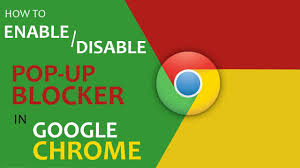 When i try to use chrome browser via my windows 10 pc. How To Enable Disable Pop Up Blocker In Google Chrome 2017 Youtube