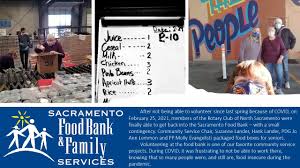 Once your sacramento food bank situation is done for the day, move on to. Rcns Returns To The Sacramento Food Bank Rotary Club Of North Sacramento