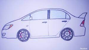 Selamat menggambar dan jangan takut mencoba. Cara Mudah Menggambar Mobil Sedan Tutorial Indonesia Youtube