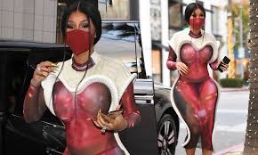 Dragon ball z super sayain goku enamel pin, or our dragon ball z dragon ball figurine. Cardi B Leaves Little To The Imagination In Avant Garde Sheer Dress For Shopping In Beverly Hills Daily Mail Online