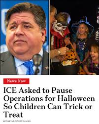 A night off for candy and costumes — even ICE may take a break! 🎃