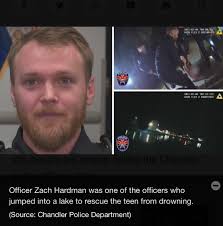Meet Ofc. Hardman and listen to him talk about a water rescue he and other  Chandler Police Department officers we're involved in. Thanks to Brittni  Thomason and azfamily 3TV CBS 5 Click