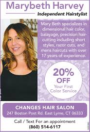 Whether you need a simple cut, or a total makeover, amaci salon in boston ma is your first choice. Sunday May 31 2020 Ad Changes Hair Salon Marybeth Harvey The Day