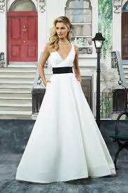 Justin Alexander Style 8946 Mikado A Line Gown With Black Satin Belt And Pocke Online Wedding Dress Justin Alexander Wedding Dress Courthouse Wedding Attire