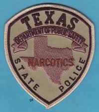 Texas Dps Narcotics State Police Shoulder Patch Tan