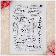4.3 out of 5 stars. Buy Kwan Crafts Word Friend Thank You Star Everything Is Better Clear Stamps For Card Making Decoration And Diy Scrapbooking Online In Taiwan B07rk5fx52