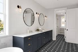 Black And White Kitchen Floor Tile Lowes Della Torre Fiona 29 Pack Black And White 8 In X 8 In Glazed Porcelain Encaustic Floor And Wall Tile Lowes Com Blue Bathroom Vanity Wood Floor Bathroom Bathroom Mirror