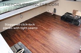 Either way, you can use a reducer in the threshold to provide a smooth transition between floors of different heights. Rockwood Pop Up Camper Installing New Flooring The Pop Up Princess