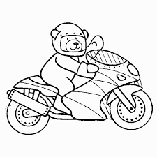 Ausmalbilder Motorrad 2