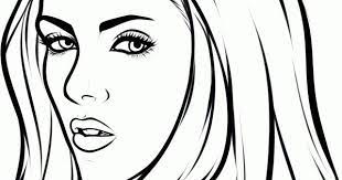 Vector illustration, beautiful girl coloring, on white background.nn. The Best Ideas For Realistic Girl Coloring Pages Best Coloring Pages Inspiration And Ideas Drawings Outline Drawings Portrait Drawing