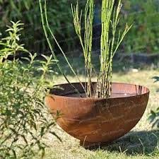 vasque de jardin en metal d 50cm decoration jardin jardins decorations de jardin en metal