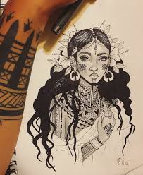 Maybe you would like to learn more about one of these? Ayla Roda On Instagram Had A Drawing Flow For The First Time In A While Visayan Woman With Gold Jewelry Hawaiian Girl Tattoos Filipino Art Filipino Tattoos