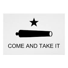 Black And White Texas Flag Come And Take It Texas Flag Battle Of Gonzales Poster Zazzle Com In 2020 Texas Revolution Come And Take It Battle Of Gonzales