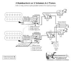 2 humbucker 1 volume 2 tone schematic. 2 Humbuckers 3 Way Lever Switch 2 Volumes 2 Tones Series Split Parallel Gitaarakkoorden