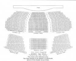Seating Chart Friends Of The Performing Arts Center