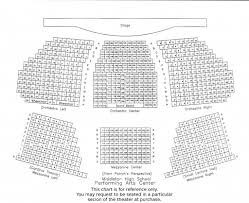 seating chart friends of the performing arts center