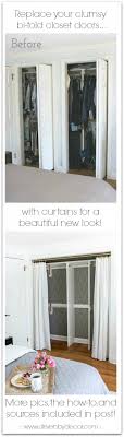 Maybe you would like to learn more about one of these? Replacing Bi Fold Closet Doors With Curtains Our Closet Makeover Driven By Decor