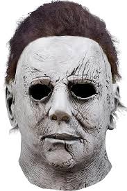 Amazon.com: ZQSM 萬聖節Michael Myers 面具派對面具用品萬聖節恐怖電影角色扮演頭帶橡膠頭帶恐怖道具(2020) :  玩具和遊戲