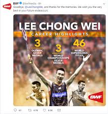 Finally lee chong wei defeated lin dan at rio olympics but lost surprisingly to chen long. Indian Shuttlers Pay Tribute To Lee Chong Wei As He Bids Goodbye To Badminton