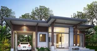 Atap berfungsi untuk melindungi bangunan yang ada dibawahnya dari hujan dan panas. Lingkar Warna 25 Desain Inspiratif Rumah Atap Miring Ke Belakang 1 Lantai