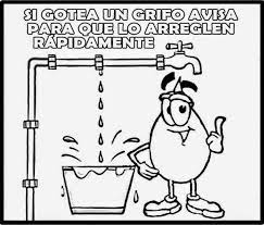 Dibujos Del Cuidado Del Agua Para Colorear El 22 De Marzo Dia Mundial Del Agua Colorear Imagenes