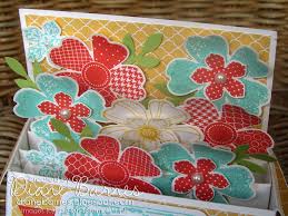 Innen ist sie ebenfalls mit motiven des stempelsets birthday cheer gestaltet. Colour Me Happy Flower Shop Long Card In A Box With Template