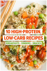 10 Delicious High Protein Low Carb Recipes High Protein Low Carb Recipes Healthy Protein Snacks High Protein Recipes
