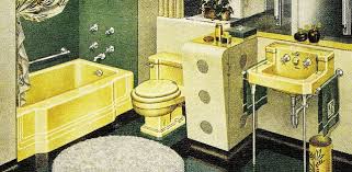 Green Yellow Bathroom Vintage Bathrooms Yellow Bathrooms Retro Bathrooms
