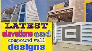 We have house plans with panoramic windows for modern taste. Latest Compound Wall Designs With Elevation Designs Single Floor House Elevation Jv Construction 43 Youtube
