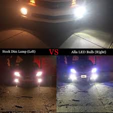 Alla Lighting Extreme Super Bright 2504 Psx24w Led Bulb Fog Light High Power 80w Cree 12v Led Psx24w Bulbs For 2504 12276 Psx24w Fog Light Lamp Replacement 6000k Xenon White Set Of 2