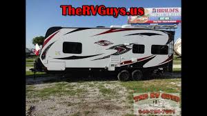 Platinum edition 33' bumper pull toyhauler has 1 slide out with 100 gallons fres. 24ft Of Toy Hauling Bumper Pull Excitement And Fun 2017 Stealth 2313 Youtube