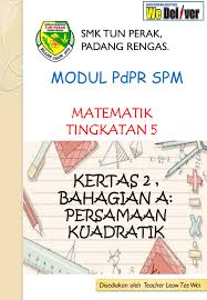 4 Persamaan Kuadratik Membalik Buku Halaman 1 12 Anyflip