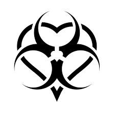 Myparasites Logo Biohazard Heart Toxic Love By Myparasites Deviantart Com Toxic Love Biohazard Symbol Biohazard Tattoo