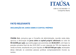 A holding itausa (itsa3, itsa4) anuncia calendário de pagamento de dividendos para 2020 e início de 2021. Arquivos Itausa 1 Bilhao Educacao Financeira