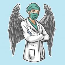 Enfermeira Anjo Com Asas Nurse Art Medical Art Medical Artwork