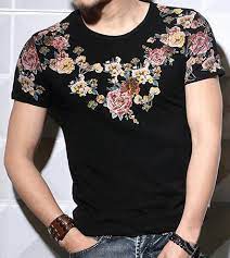 For the modern gentleman it's vital to inject some of this variety into our clothing. T Shirts Black Floral Print Shirt Mens Street Style Print T Shirt