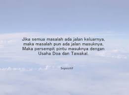Check spelling or type a new query. 30 Kata Kata Tentang Tawakal Kepada Allah Swt Sepositif