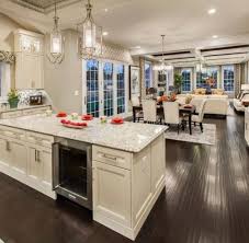 open concept kitchen living room