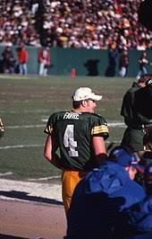 Randy llanes impaled on the bill of a swordfish; Brett Favre Wikipedia