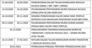 Permohonan Atas Talian Untuk Ke Sekolah Khusus Sbp Smka Smt Mtd Dan Kv Mulai 2 September 2020 In 2020 Info