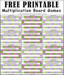 free multiplication board games multiplication elementary math learning math
