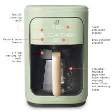 Coffee maker best brands reviewed in february 2021 are all here. Beautiful 14 Cup Programmable Touchscreen Coffee Maker Sage Green By Drew Barrymore Walmart Com Walmart Com