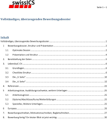 Ein zeugnis gibt auskunft über leistungen eines menschen. Vollstandiges Uberzeugendes Bewerbungsdossier Inhalt Seite Pdf Kostenfreier Download