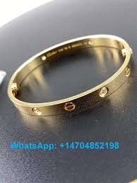 Cartier Love 18k Yellow Gold Bracelet With 4 Diamonds In 2020 Yellow Gold Bracelet Bracelets Gold Bracelet