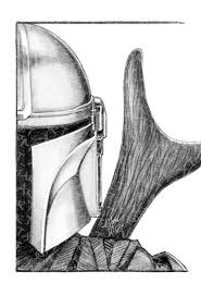 Sw24 Fan Art Print Mando Star Wars Art Drawings Star Wars Art Star Wars Drawings