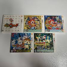 Yo-kai Watch Nintendo 3DS Lot (1, 2 Blue, 2 Honke Gold, 3 Sushi, Busters 2)