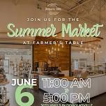 Summer Market at Farmer's Table