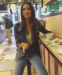 Strappy Tank Hw Jeans Leather Jacket Emily Ratajkowski Leather Jacket Clothes Design